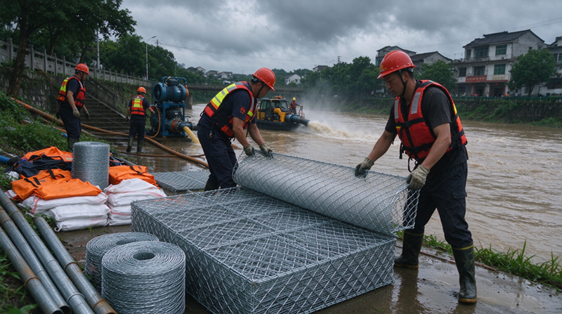 Changshu Jianghen tulvanestotuotteet toimittavat gabion- ja galvanoituja verkkomateriaaleja Sisä-Mongolian hätäviemäröintitukiprojektiin Changshu Jianghen tulvanestotuotteet toimittavat gabion- ja galvanoituja verkkomateriaaleja Sisä-Mongolian hätäviemäröintitukiprojektiin